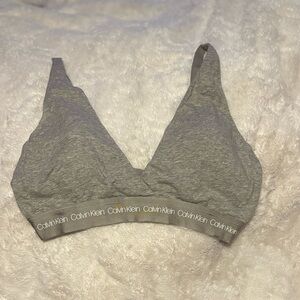Calvin Klein Heather Gray Bralette
